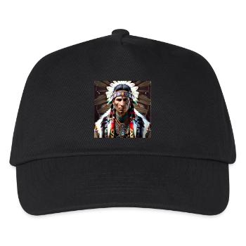 Native American Tribe Chieftain - Kids’ Baseball Cap - black - Front