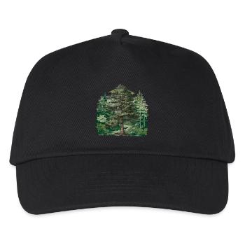 Forêt, Nature, Nature sauvage, Flore, Amoureux de la nature, Arbre - Casquette de baseball Enfant - noir - Devant