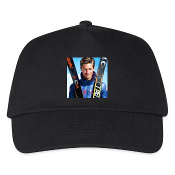 Ski Jumper - Kids’ Baseball Cap - black - Front