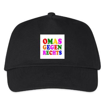 Omas gegen rechts - Kinder Basecap - Schwarz - Vorne