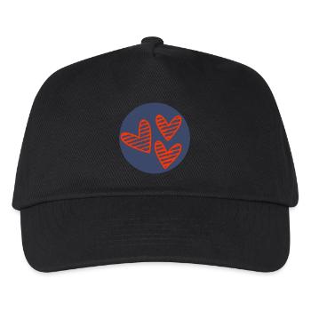 LIEBE. PAAR. ICH HABE GERADE GEHEIRATET. Junggesellinnenabschied. VALENTINSTAG. - Kinder Basecap - Schwarz - Vorne