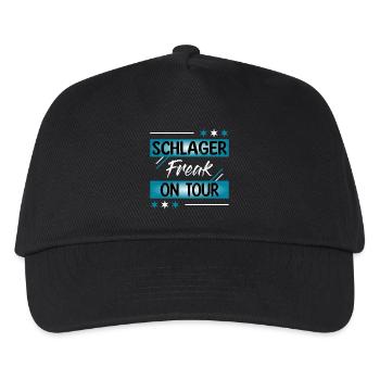 Schlagerfreak on tour - Kinder Basecap - Schwarz - Vorne