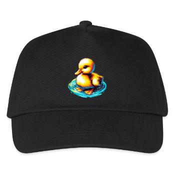 Entenküken Ente Ente - Kinder Basecap - Schwarz - Vorne