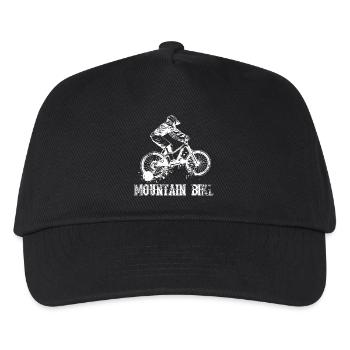 Mountain bike - Kids’ Baseball Cap - black - Front