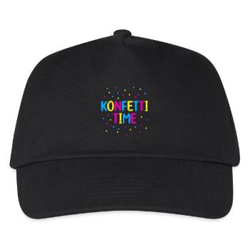 Confetti time - Kids’ Baseball Cap - black - Front