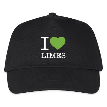 I LOVE LIMES - Kids’ Baseball Cap - black - Front