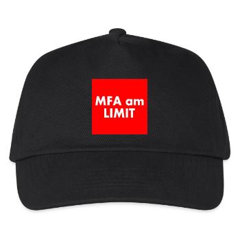 Mfa am limit - Kinder Basecap - Schwarz - Vorne