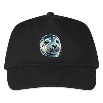 Phoque - Casquette de baseball Enfant - noir - Devant