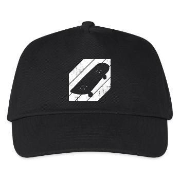 Skateboard Drawing - Kids’ Baseball Cap - black - Front