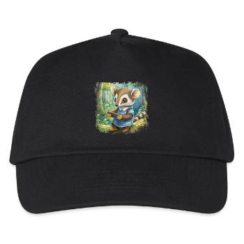 Mignon jeune fourmilier avec téléphone portable - Casquette de baseball Enfant - noir - Devant