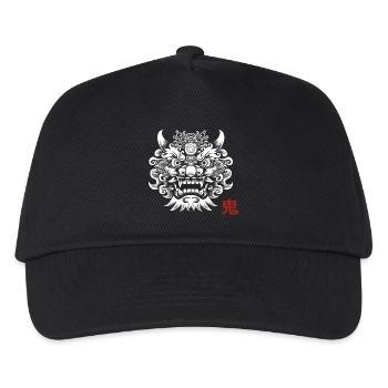 Oni, japanischer Dämon - Kinder Basecap - Schwarz - Vorne