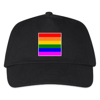 LGBT rainbow flag - Kids’ Baseball Cap - black - Front