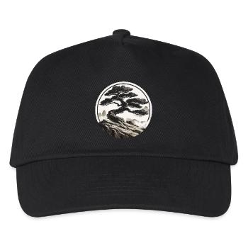 Asiatische Landschaft - Kinder Basecap - Schwarz - Vorne