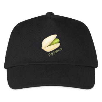 Pistazie mit Schale und Kern - Kinder Basecap - Schwarz - Vorne