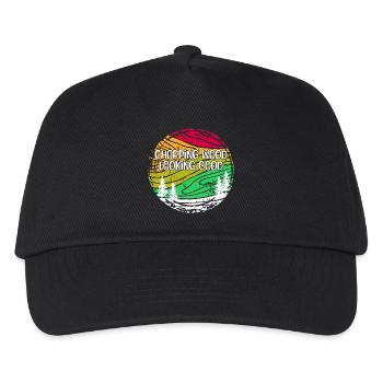 Wood Statement Axe Woodwork Lumberjack Saw Tree - Kids’ Baseball Cap - black - Front