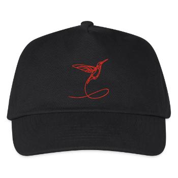 Red Strange Bird - Kids’ Baseball Cap - black - Front
