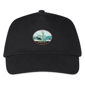Illustration Blackrock Castle, Cork, Irland - Kinder Basecap - Schwarz - Vorne