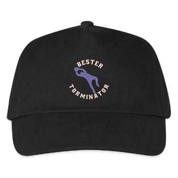 Bester Torminator Torwart Geschenk Geschenkidee - Kinder Basecap - Schwarz - Vorne