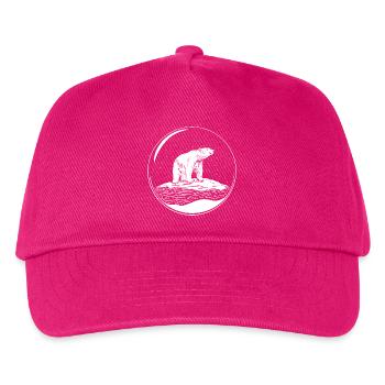 Polar bear on ice floe Save the polarbear - Kids’ Baseball Cap - fuchsia - Front