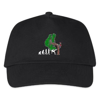 Arbre Evolution Woodwork bûcheron arbre cutter - Casquette de baseball Enfant - noir - Devant