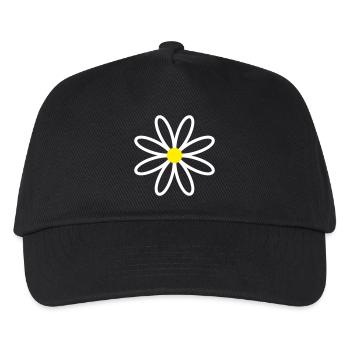 Daisy Gänseblümchen - Kinder Basecap - Schwarz - Vorne