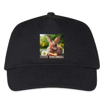Adorable bunny - Kids’ Baseball Cap - black - Front