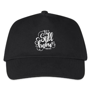 Be still and know - Kids’ Baseball Cap - black - Front