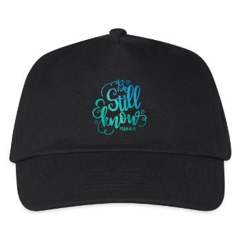 Be still and know - Kids’ Baseball Cap - black - Front