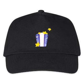 Star-Tasche! - Kinder Basecap - Schwarz - Vorne