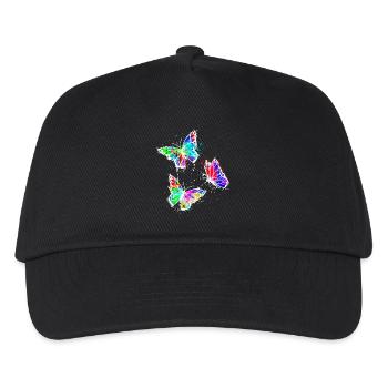 Art, Street Art, Graffiti, Butterfly - Kids’ Baseball Cap - black - Front