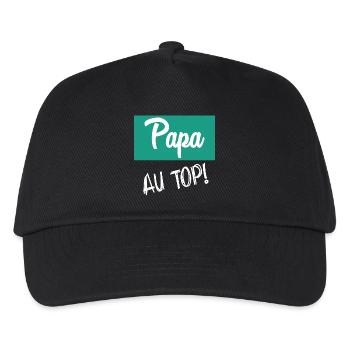 PAPA - Kinder Basecap - Schwarz - Vorne