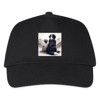 Bouvier bernois - Casquette de baseball Enfant - noir - Devant