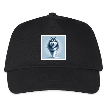 Rauque - Casquette de baseball Enfant - noir - Devant