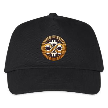 Bitcoin Symbol Infinite Value 21 Million - Kids’ Baseball Cap - black - Front