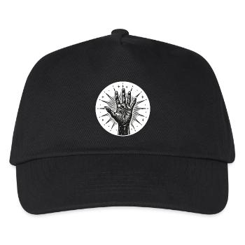 Star Hand with Flashes - Kids’ Baseball Cap - black - Front