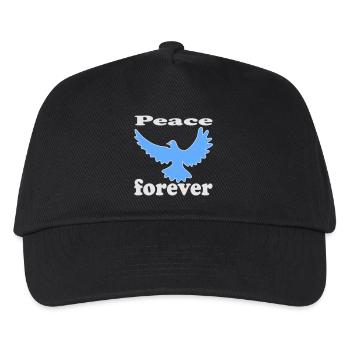 Peace Dove Bird - Kids’ Baseball Cap - black - Front