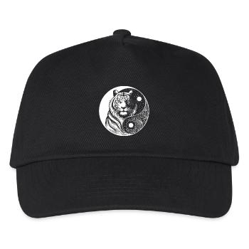 Tiger YinYang Kosmos - Kinder Basecap - Schwarz - Vorne