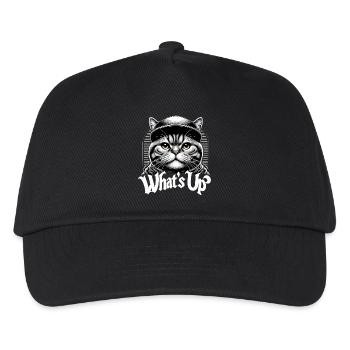 BKH British Shorthair Cat Tiger What's Up - Kids’ Baseball Cap - black - Front