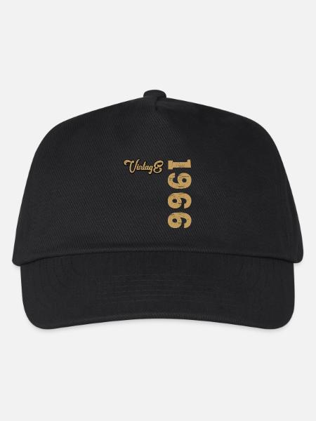 Vintage 1966 - Kinder Basecap - Schwarz