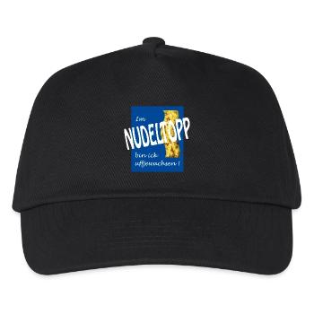 NUDELTOPP - Kinder Basecap - Schwarz - Vorne