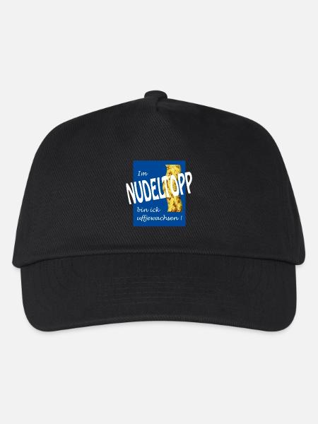 NUDELTOPP - Kinder Basecap - Schwarz