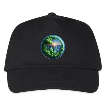 Cycle de fusion biotechnologique durable - Casquette de baseball Enfant - noir - Devant