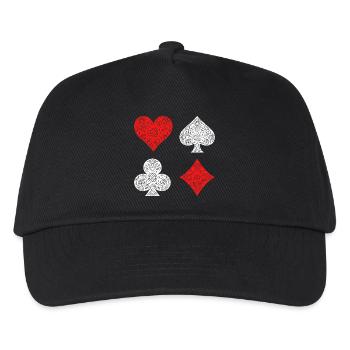 Gambling Roulette Lottery Poker Gambling Casino - Kids’ Baseball Cap - black - Front