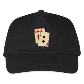 Card Game Gambling Casino Poker Gambling Poker - Kids’ Baseball Cap - black - Front