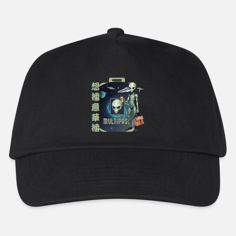 Alien Reisen - Kinder Basecap - Schwarz