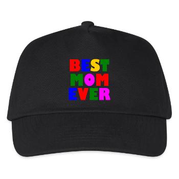 Best mom ever - Kinder Basecap - Schwarz - Vorne