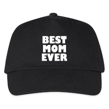 Best mom ever - Kinder Basecap - Schwarz - Vorne