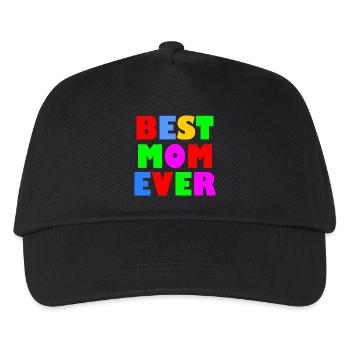 Best mom ever - Kinder Basecap - Schwarz - Vorne