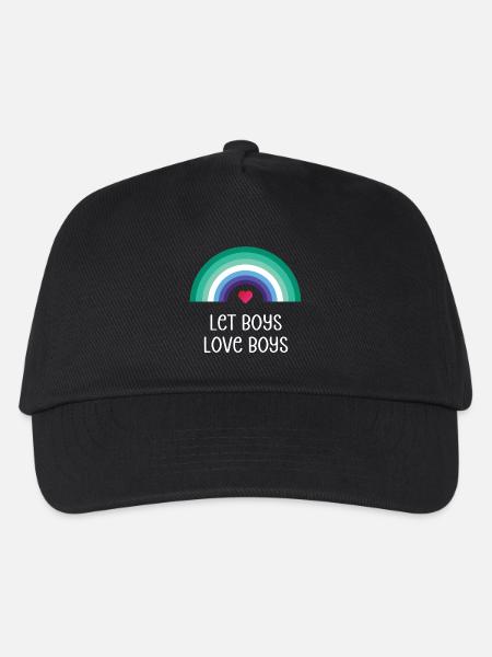 LGBT Pride Month - Lasst Jungs Jungs lieben - Kinder Basecap - Schwarz