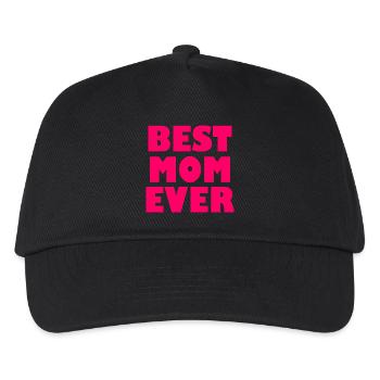 Best mom ever - Kinder Basecap - Schwarz - Vorne